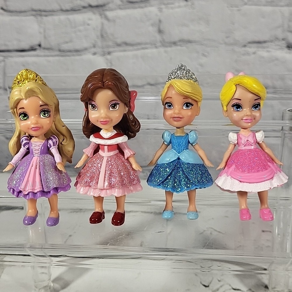 Disney Toddler Princess Lot of 4 Belle Cinderella Rapunzel